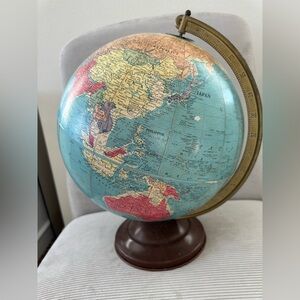 Vintage Replogle 12-inch precision globe - late 1940s to early 1950s